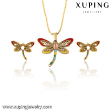 63815-Xuping New Design Fashion Stainless Steel Dragonfly Jewelry Set For Women